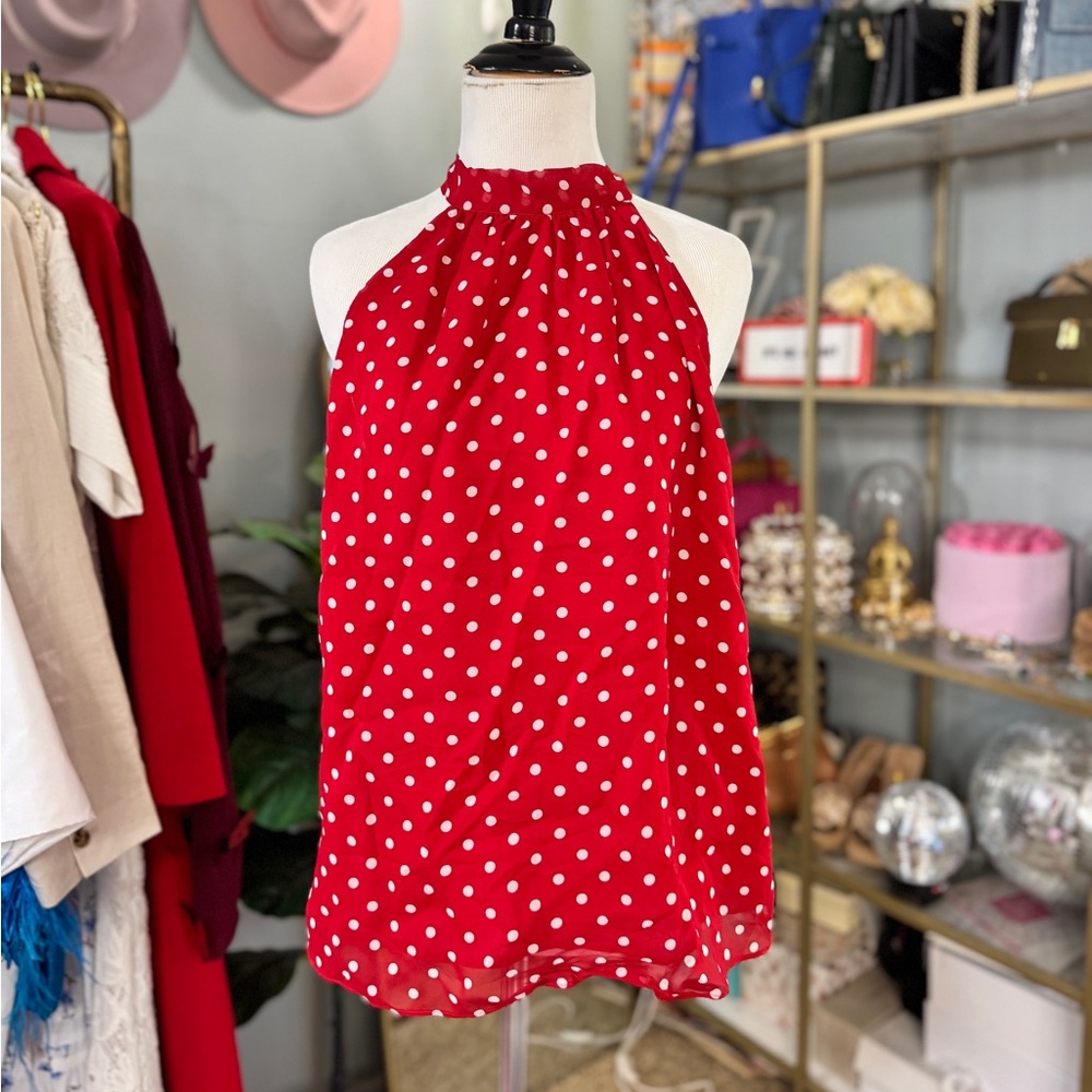 22 Momme Silk Polka dot halter blouse - Picture 7 of 7